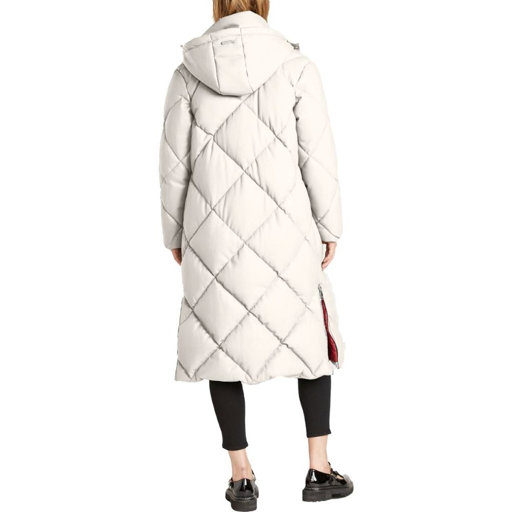 Rebecca Minkoff Long Puffer Coat Vegan Leather Heavy weight